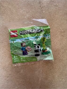 LEGO Minecraft Steve and Baby Panda